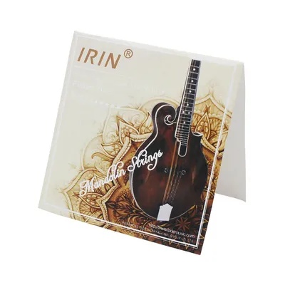 IRIN 8pcs Mandolin Strings Set Plated Steel Silver-Plated Copper Alloy Wound Mandolin Parts Stringed
