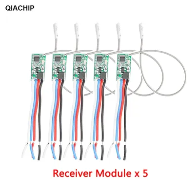 QIACHIP 5pcs 433.92Mhz Universal Wireless DC 3.6V-24V Remote Control Switch 1 CH RF Relay Receiver
