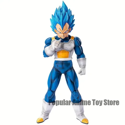 11in/28cm Anime Dragon Ball Z Vegeta Figure PVC Super Saiyan Blue Action Figures Collection Model