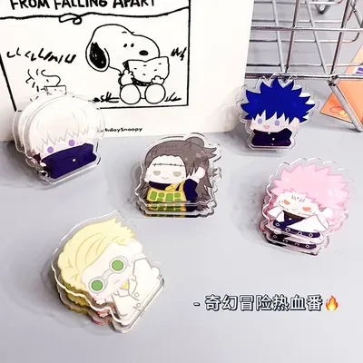 Action Anime Jujutsu Kaisen Acrylic Clip Figurine Toys for Children Adults Cute Gojo Satoru Nanami