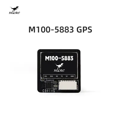 HGLRC M100-5883 M10 GPS Module with Compass Ceramic Antenna on-board LED Indicators 21x21mm for RC