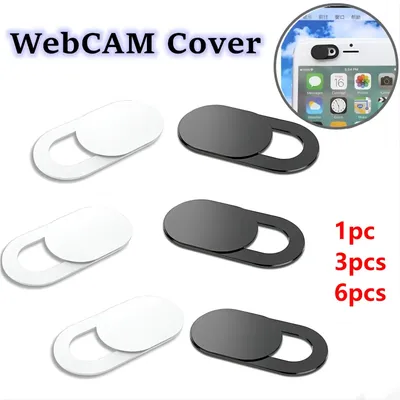 Webcam Cover Shutter Magnet Slider Plastic Camera Cover for iPad Tablet Web Laptop Pc Camera Mobile