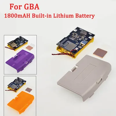 USB-C 1800mAH Li-ion Rechargeable Battery Module For Game Boy Advance For GBA Highlight with Type-C