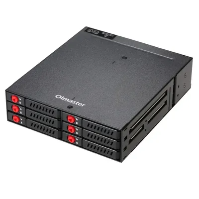 6-Bay 4-Bay 2.5inch SATA SSD HDD Hot Swap Mobile Rack/Enclosure Hard Disk Enclosure Rack Data Storage For 5.25 Drive 4 Bay