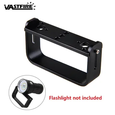 Professional Diving Photographic Flashlight clamp Handheld Handle Scuba Flash Light U-type handle