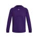 Under Armour Men's Rival Fleece Small Logo Hoodie (Size L) Purple, Cotton,Polyester