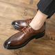 Homme Oxfords Chaussures derby Chaussures habillées Marche Entreprise Gentilhomme britannique Mariage Bureau et carrière Soirée Evénement Polyuréthane Confortable Lacet Noir Marron Printemps