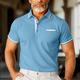 Homme POLO Tee Shirt Golf Casual Des sports Revers Manche Courte Mode basique Bloc de couleur Patchwork Poche avant Eté Standard Blanche Rouge Bordeaux bleu marine Bleu Ciel Grise POLO