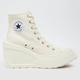 Converse chuck 70 de luxe wedge trainers in off-white