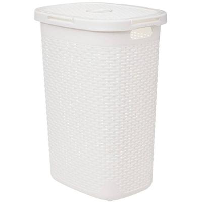 Abfallbehälter rattan 60l weiß - 5five Image