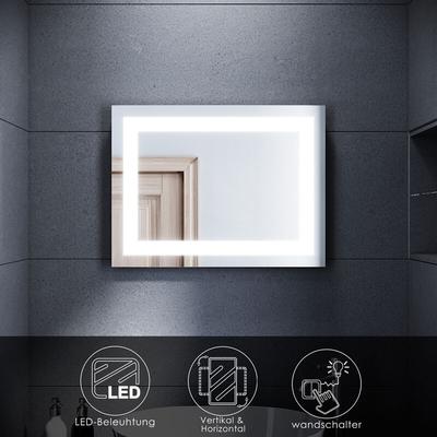 Sonni - led Badspiegel Badezimmer Wandspiegel Bad Spiegel mit LED-Beleuchtung Energiesparend