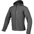 Germot Snake wasserdichte Motorrad Softshell Jacke, grau, Größe XL