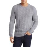 Cable Knit Cashmere Crewneck Sweater