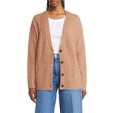 Cable Stitch Oversize Button-up Sweater