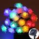 Outdoor Waterproof Solar Rose String Lights 12m-100LEDs 7m-50LEDs 6.5m-30LEDs Valentine's Day Wedding Party Outdoor Garden Decoration