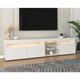 Sureh - Meuble tv 180x35x45cm,armoire tv moderne avec éclairage led variable,meuble tv salon avec