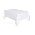 Nappe de couleur unie en plastique jetable pe nappe ronde rectangulaire anti-taches d'huile fête