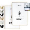 Dripex 2x cadres photo A2 42x59,4 cm en bois massif cadre 42x59,4 cm cadre pour documents A2 verre