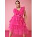 Plus Size Tiered Tulle Dress