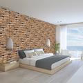 Woodstock Walls 7" x 19.5" 3D Wall Panel in (10-pack) Solid Wood in Brown | 7 H x 7 W x 0.75 D in | Wayfair WAP22101