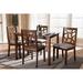 Red Barrel Studio® Baidy 5 - Piece Dining Set Wood/Upholstered in Brown | 29.13 H in | Wayfair 2F497C4D89054E389639D800240496B9