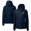 Women's Cutter & Buck Navy ETSU Buccaneers Vault Mission Ridge Repreve Eco Insulated Long Puffer Jacket