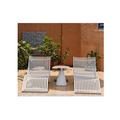 Rosecliff Heights Cartlin Outdoor Seating Group w/ Cushions in White | 31.49 H x 27.55 W x 70.86 D in | Wayfair 3A58B15F82DD455380035B10D6609F1C
