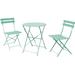 Ebern Designs Steel Patio Bistro Set, Folding Outdoor Patio Furniture Sets, 3 Piece Patio Set | Wayfair 6F65811CD4D3434FB2F46116165CCCA9