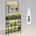 Wildon Home® Tall Plant Stand w/ Grow Lights, Metal Flower Stand | Wayfair 86095FC483D64F489CF9B3D196A7E8E0