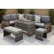 9-Seater Garden Furniture Rattan Sofa Set W/ Or W/O Cover | Wowcher