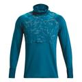 Under Armour Outrun The Cold Funnel Long Sleeve Men - Blue, Size S