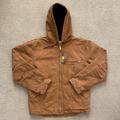 Carhartt Jackets & Coats | Nwt Carhartt J141 Sandstone Duck Sierra Jacket Sherpa-Lined Brown Medium 211 | Color: Brown/Tan | Size: M