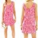 Lilly Pulitzer Dresses | Lilly Pulitzer Calissa Pink Pout Mango Salsa Dress Size 10 Barbie | Color: Orange/Pink | Size: 10