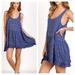 Free People Dresses | Free People Dresses Free People Voile And Lace Trapeze Slip Dress | Color: Black/Blue | Size: M