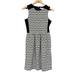 Madewell Dresses | Madewell Diamond Jacquard Sleeveless Dress Xs | Color: Black/White | Size: Xs