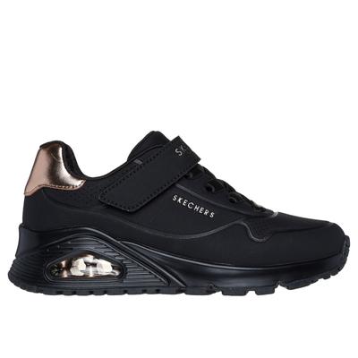 Skechers Girl's Uno Gen1 - Summer Core Sneaker | Size 1.5 | Black | Synthetic/Textile