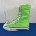 Converse Shoes | Converse Shoes Womens 6 Green Chuck Taylor All Star Extra High Top Sneakers | Color: Green/White | Size: 6