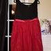 Torrid Dresses | Nwt Torrid Red/ Black Midi Dress W/ Tulle Skirt | Color: Black/Red | Size: 14