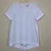 Madewell Tops | Madewell Tailored Tee Top Womens Xs High Low White Blouse Style B6208 | Color: White | Size: Xs