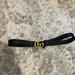 Gucci Accessories | Gucci Black Leather Belt W/ Gold Double G Buckle | Color: Black/Gold | Size: 27