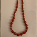 J. Crew Jewelry | Nwt J Crew Orange And Crystal Bead Necklace | Color: Gold/Orange | Size: 30" Long