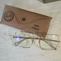 Ray-Ban Accessories | Never Worn - Ray Ban Clear/Yellowlish Square Lens Sunglasses! | Color: Yellow | Size: Os