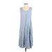 Eileen Fisher Casual Dress - Slip dress: Blue Dresses - Women's Size Small Petite