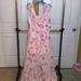 Nine West Dresses | Nwt Nine West White Hibiscus High-Low Dress | Color: Pink/White | Size: 12