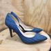 Jessica Simpson Shoes | Jessica Simpson Womens Livvy Blue Denim D'orsay High Heel Pumps Size 7.5 Shoes | Color: Blue | Size: 7.5