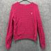 Disney Sweaters | Disney World Sweater Women Medium Pink Sweatshirt Pullover Crewneck Cable Knit | Color: Pink | Size: M