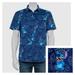 Disney Shirts | Disney Lilo And Stitch Hawaiian Button Up Front Casual Shirt Short Sleeve M | Color: Blue | Size: M