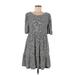 Free People Casual Dress - DropWaist: Gray Marled Dresses - Women's Size Medium