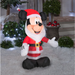 Disney Holiday | Disney 3.5' Mickey Mouse With Santa Beard Inflatable Christmas Holiday Decor New | Color: Black/Red | Size: Os