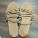 Madewell Shoes | Madewell | Nwot Bohemian Beach Tan Braided Open Toe Slip On Flat Sandals Women 8 | Color: Tan | Size: 8